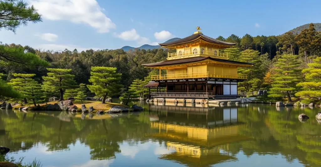 Kinkaku-ji-Pavilhao-Dourado-Quioto-Japao-1024x532 Encontre a Paz Interior nos Melhores Jardins Zen do Mundo